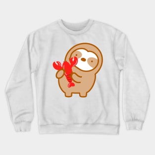 Cute Lobster Sloth Crewneck Sweatshirt